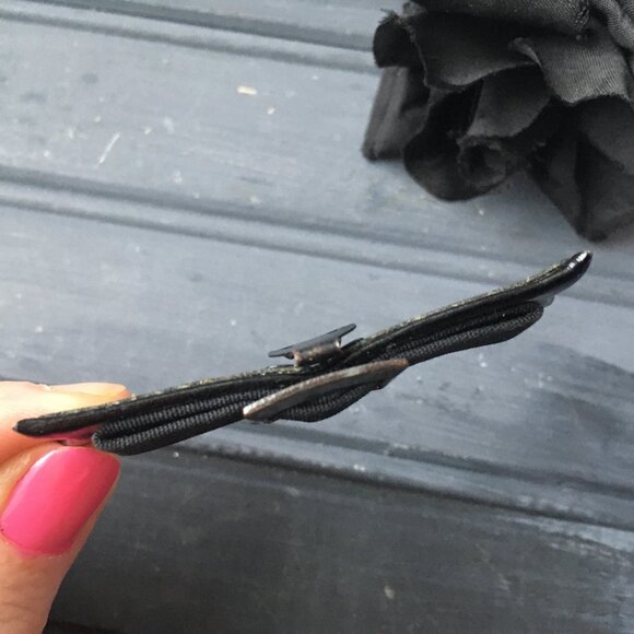 Small Black Leather Tie - Picture 3 of 9